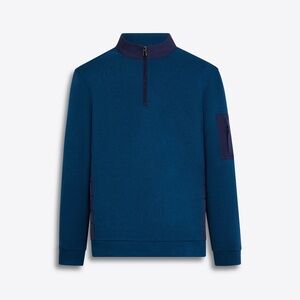 Bugatchi Mixed Media Quarter Zip Pullover